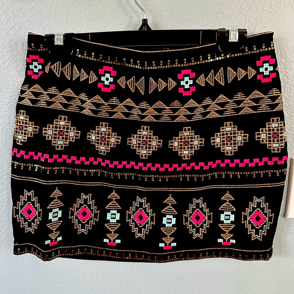 Gold and Black Skirt